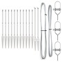 Postes de Cercas con Punta 13 pcs Ø32 mm 100 cm Acero Galvanizado | Foro24.es | Tu tienda online para hogar, jardín y más Foro24.es