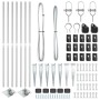 Publicación de postes de cerca con punta 7 pcs Ø32 mm 140 cm Acero Galvanizado | Foro24.es | Tu tienda online para hogar, jardín y más Foro24.es