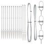 Postes de Cerca con Punta 13 pcs Ø32 mm 140 cm Acero Galvanizado | Foro24.es | Tu tienda online para hogar, jardín y más Foro24.es