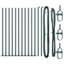 Postes de cerca con placas base 13 pcs Ø32mm 88,5cm Acero galvanizado | Foro24.es | Tu tienda online para hogar, jardín y más Foro24.es