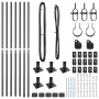 Poste de Valla con Placas Base 7 pcs Ø32mm 78,5cm Acero Galvanizado by , fence posts - Ref: Foro24-42004308, Price: 69,94 €, ...