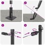 Poste de Valla con Placas Base 7 pcs Ø32mm 78,5cm Acero Galvanizado by , fence posts - Ref: Foro24-42004308, Price: 69,94 €, ...