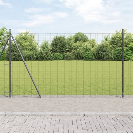 Posts de cerca con placas base 13 pcs Ø32mm 83,5cm de acero galvanizado | Foro24.es | Tu tienda online para hogar, jardín y más Foro24.es