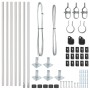 postes de cerca con bases 7 pcs Ø32mm 50cm de acero galvanizado by , fence posts - Ref: Foro24-42004314, Price: 47,30 €, Disc...