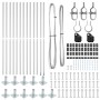 Postes para cercas de con placas de base 13 pcs Ø32mm 68.5cm de acero galvanizado | Foro24.es | Tu tienda online para hogar, jardín y más Foro24.es