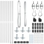 Postes de Cerca con Placas Base 7 pcs Ø32mm 78,5cm Acero Galvanizado | Foro24.es | Tu tienda online para hogar, jardín y más Foro24.es