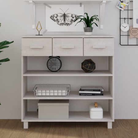 Konsolentisch HAMAR Massivholz Kiefer weiß 90x35x90 cm von vidaXL, Seitentische - Ref: Foro24-340465, Preis: 147,61 €, Rabatt: %