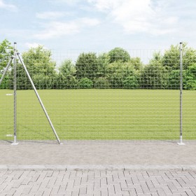 Posts de Cerca con Placas de Base 13 pcs Ø32mm