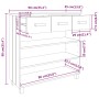 Konsolentisch HAMAR Massivholz Kiefer weiß 90x35x90 cm von vidaXL, Seitentische - Ref: Foro24-340465, Preis: 147,61 €, Rabatt: %