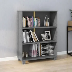 HAMAR solid dark grey pine wood shelf 85x35x112 cm by vidaXL, Bookcases and shelves - Ref: Foro24-340486, Price: 91,36 €, Dis...