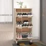 Zapatero HAMAR madera pino maciza marrón miel 59,5x35x117 cm de vidaXL, Zapateros y organizadores de calzado - Ref: Foro24-34...