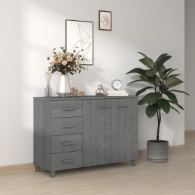 HAMAR sideboard made of solid dark gray pine wood 113x40x80 cm by vidaXL, Sideboards - Ref: Foro24-340446, Price: 168,93 €, D...