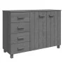 HAMAR Sideboard Massivholz Kiefer dunkelgrau 113x40x80 cm von vidaXL, Sideboards - Ref: Foro24-340446, Preis: 166,52 €, Rabat...