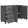 HAMAR sideboard made of solid dark gray pine wood 113x40x80 cm by vidaXL, Sideboards - Ref: Foro24-340446, Price: 168,93 €, D...