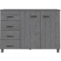 HAMAR Sideboard Massivholz Kiefer dunkelgrau 113x40x80 cm von vidaXL, Sideboards - Ref: Foro24-340446, Preis: 166,52 €, Rabat...