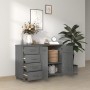 HAMAR sideboard made of solid dark gray pine wood 113x40x80 cm by vidaXL, Sideboards - Ref: Foro24-340446, Price: 168,93 €, D...