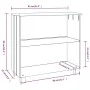 Anrichte HAMAR Massivholz Kiefer weiß 85x35x80 cm von vidaXL, Sideboards - Ref: Foro24-340501, Preis: 60,72 €, Rabatt: %