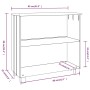 Anrichte HAMAR Massivholz Kiefer weiß 85x35x80 cm von vidaXL, Sideboards - Ref: Foro24-340501, Preis: 61,42 €, Rabatt: %