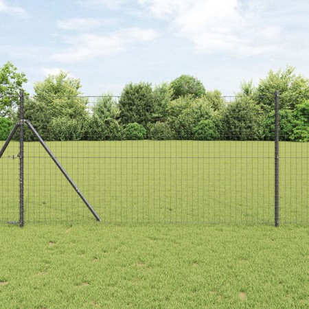 Valla Euro Gris 1x10 m de Acero by , fence panels - Ref: Foro24-42004477, Price: 52,26 €, Discount: %