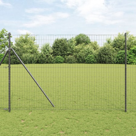 Valla Euro Gris 1.5x10 m Acero | Foro24.es | Tu tienda online para hogar, jardín y más Foro24.es
