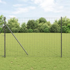 Valla Euro Gris 1.6x10 m Acero