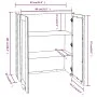 HAMAR Top-Sideboard aus massiver Kiefer, hellgrau, 85 x 35 x 100 cm von vidaXL, Sideboards - Ref: Foro24-340507, Preis: 145,7...