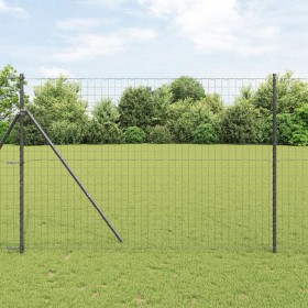 Cerca Euro Gris 1,6x10 m Acero