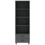 Sideboard HAMAR Massivholz Kiefer dunkelgrau 60x35x180 cm von vidaXL, Sideboards - Ref: Foro24-340490, Preis: 131,70 €, Rabat...