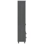 Aparador HAMAR madera maciza de pino gris oscuro 60x35x180 cm de vidaXL, Aparadores - Ref: Foro24-340490, Precio: 133,37 €, D...