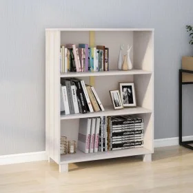 HAMAR solid white pine wood shelf 85x35x112 cm by vidaXL, Bookcases and shelves - Ref: Foro24-340485, Price: 75,29 €, Discoun...