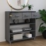 Dark gray solid pine wood console table 90x35x90 cm by vidaXL, Side tables - Ref: Foro24-340466, Price: 103,01 €, Discount: %