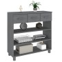 Dark gray solid pine wood console table 90x35x90 cm by vidaXL, Side tables - Ref: Foro24-340466, Price: 103,01 €, Discount: %