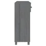 Dark gray solid pine wood console table 90x35x90 cm by vidaXL, Side tables - Ref: Foro24-340466, Price: 101,71 €, Discount: %
