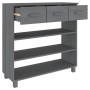 Dark gray solid pine wood console table 90x35x90 cm by vidaXL, Side tables - Ref: Foro24-340466, Price: 103,01 €, Discount: %