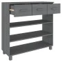 Dark gray solid pine wood console table 90x35x90 cm by vidaXL, Side tables - Ref: Foro24-340466, Price: 101,71 €, Discount: %