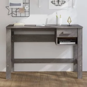 Schreibtisch HAMAR Massivholz Kiefer hellgrau 110x40x75 cm von vidaXL, Schreibtische - Ref: Foro24-340459, Preis: 77,43 €, Ra...