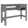 HAMAR solid light gray pine wood desk 110x40x75 cm by vidaXL, Desks - Ref: Foro24-340459, Price: 78,64 €, Discount: %
