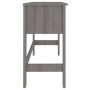HAMAR solid light gray pine wood desk 110x40x75 cm by vidaXL, Desks - Ref: Foro24-340459, Price: 78,64 €, Discount: %