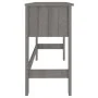 Schreibtisch HAMAR Massivholz Kiefer hellgrau 110x40x75 cm von vidaXL, Schreibtische - Ref: Foro24-340459, Preis: 77,43 €, Ra...