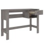 HAMAR solid light gray pine wood desk 110x40x75 cm by vidaXL, Desks - Ref: Foro24-340459, Price: 78,64 €, Discount: %