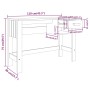 HAMAR solid light gray pine wood desk 110x40x75 cm by vidaXL, Desks - Ref: Foro24-340459, Price: 78,64 €, Discount: %