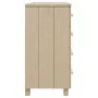 HAMAR sideboard solid pine wood honey brown 79x40x80cm by vidaXL, Sideboards - Ref: Foro24-340420, Price: 117,96 €, Discount: %