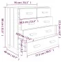 HAMAR sideboard solid pine wood honey brown 79x40x80cm by vidaXL, Sideboards - Ref: Foro24-340420, Price: 117,96 €, Discount: %