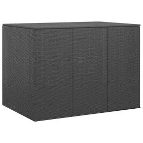 PE black rattan garden cushion box 145x100x103 cm by vidaXL, Outdoor storage boxes - Ref: Foro24-317229, Price: 276,16 €, Dis...