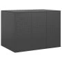 Garten Kissen Boot PE Rattan schwarz 145x100x103 cm von vidaXL, Aufbewahrungsboxen für den Außenbereich - Ref: Foro24-317229,...