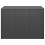 Baúl para cojines de jardín ratán PE negro 145x100x103 cm de vidaXL, Cajas de almacenaje para exteriores - Ref: Foro24-317229...
