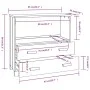 HAMAR Sideboard aus massivem Kiefernholz, honigbraun, 85 x 35 x 80 cm von vidaXL, Sideboards - Ref: Foro24-340496, Preis: 92,...