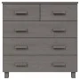 HAMAR Sideboard aus massivem hellgrauem Kiefernholz 79x40x80 cm von vidaXL, Sideboards - Ref: Foro24-340423, Preis: 120,95 €,...
