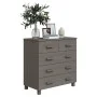 HAMAR Sideboard aus massivem hellgrauem Kiefernholz 79x40x80 cm von vidaXL, Sideboards - Ref: Foro24-340423, Preis: 120,95 €,...