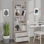 HAMAR Sideboard aus massivem weißem Kiefernholz 60x35x180 cm von vidaXL, Sideboards - Ref: Foro24-340489, Preis: 149,83 €, Ra...